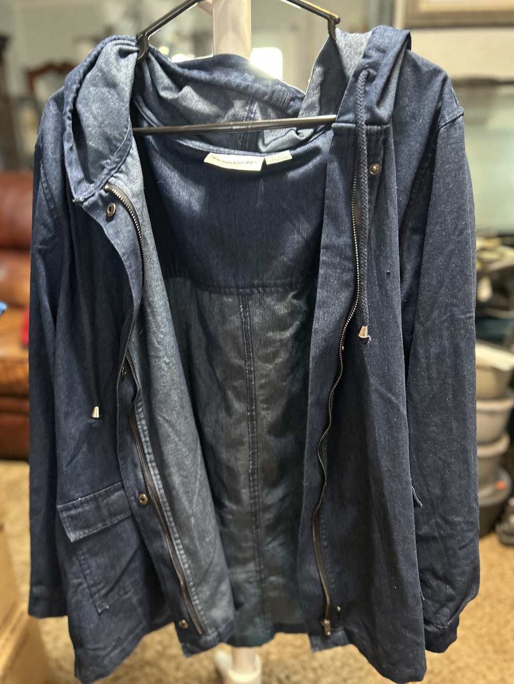 DenimMoves Women's 3X Denim Hooded Jacket
